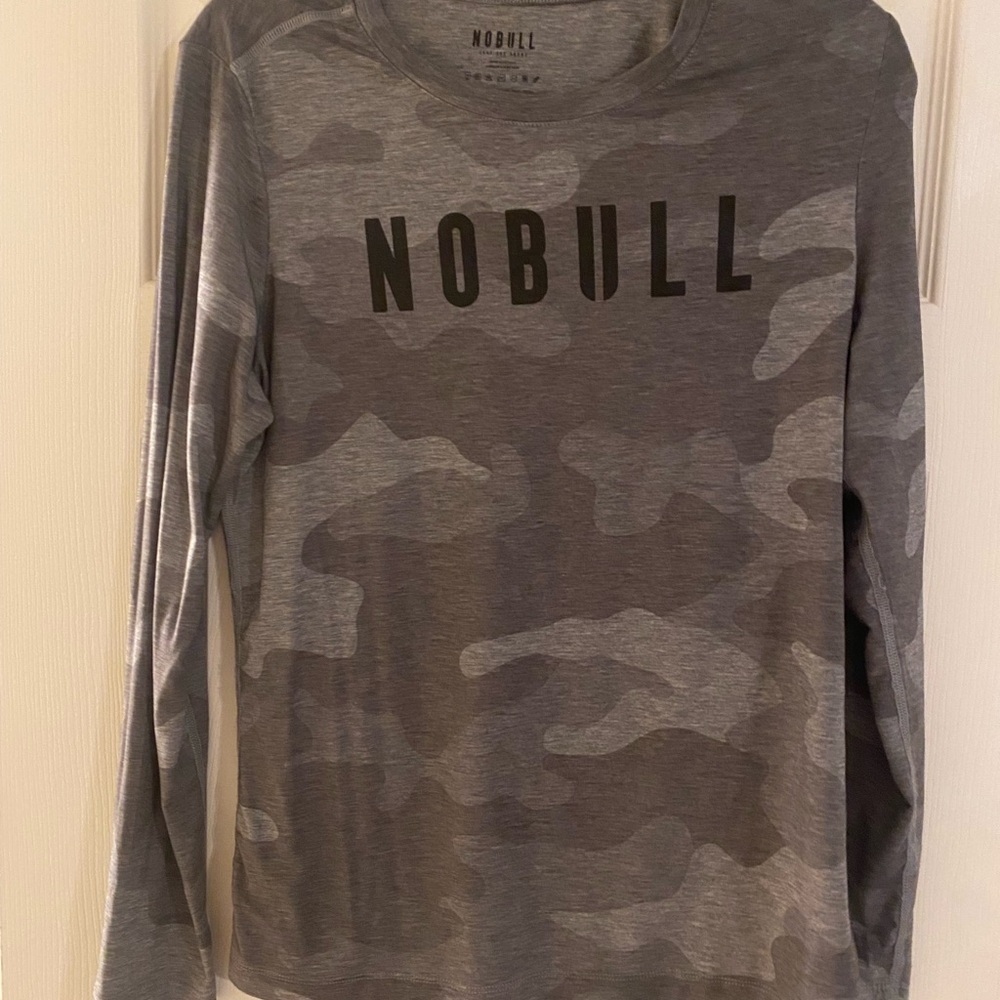 NOBULL Charcoal Camo Long Sleeve Tee